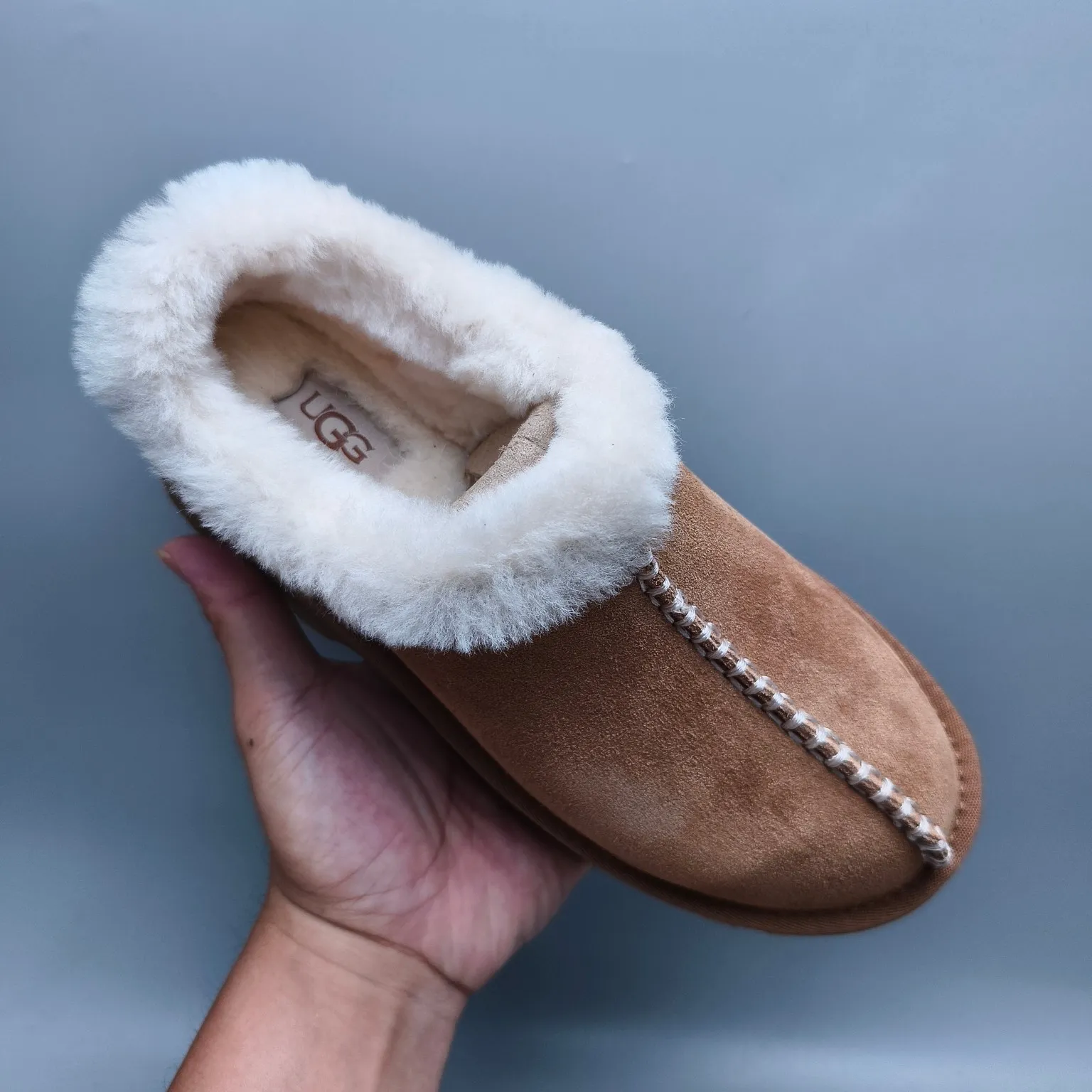 💰480 UGG sheepskin all-in-one snow boots 2510 thick-soled wedge fashion shoes Color: maroon sand walnut Matching size: 35-40